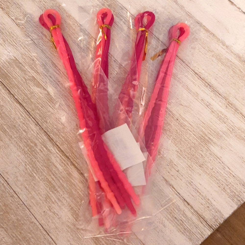 5 Pairs of Pink Silicone Shoe Laces